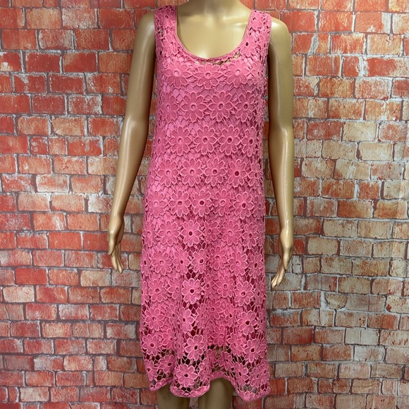 INC International Concepts Dresses & Skirts - INC International Concepts Lace Overlay Shift Dress